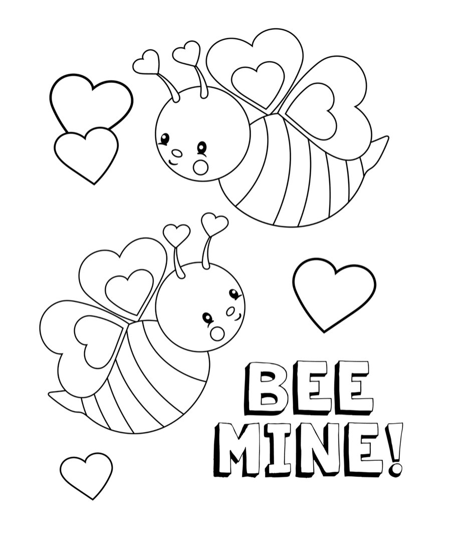free printable valentines coloring pages pdf