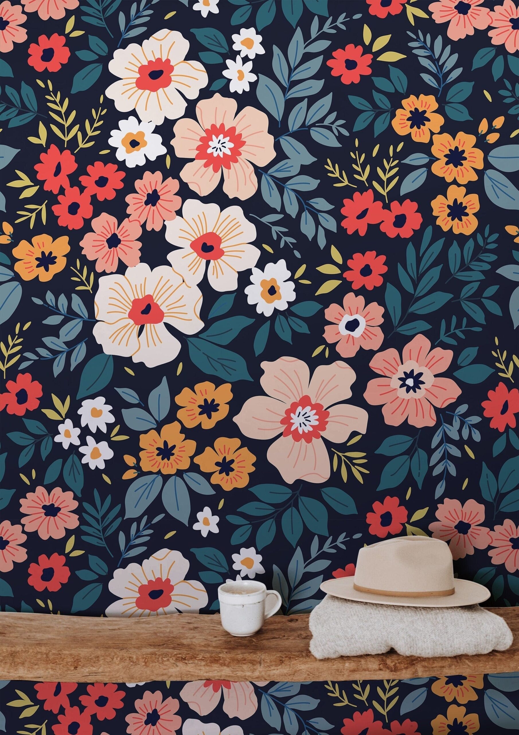 Dark Floral Wallpaper Peel And Stick Wallpaper Removable Wallpaper Wall Decor Home Decor Wall Art Printable Wall Art Room Decor 431 JamesAndColors James And Colors Dark Floral Wallpaper Peel And Stick Wallpaper Removable Wallpaper Wall Decor Home Decor Wall Art Printable Wall Art Room Decor 431 JamesAndColors James And Colors