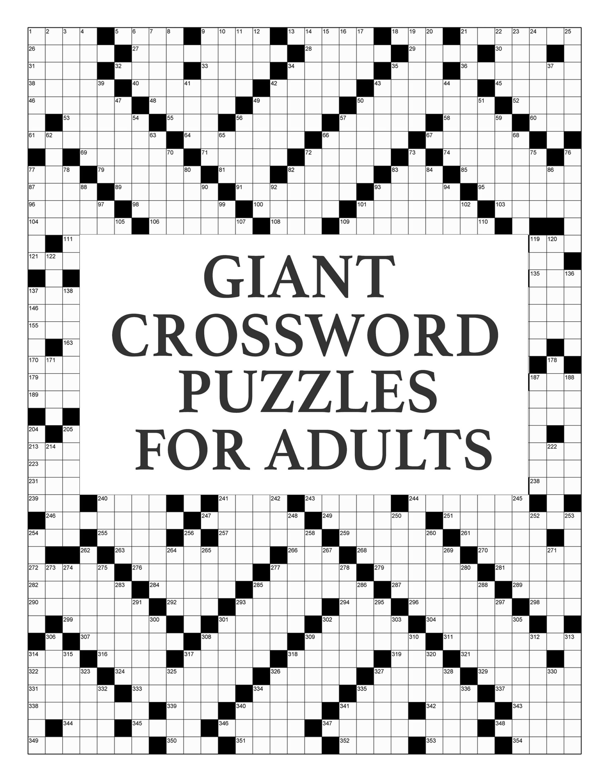 large print crossword puzzles printable