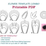 Digital Paper Flower Template PDF Paper Flower Bundles Giant Paper Flowers Large Paper Flowers Printable Big Paper Flowers Printable Flowers Etsy
