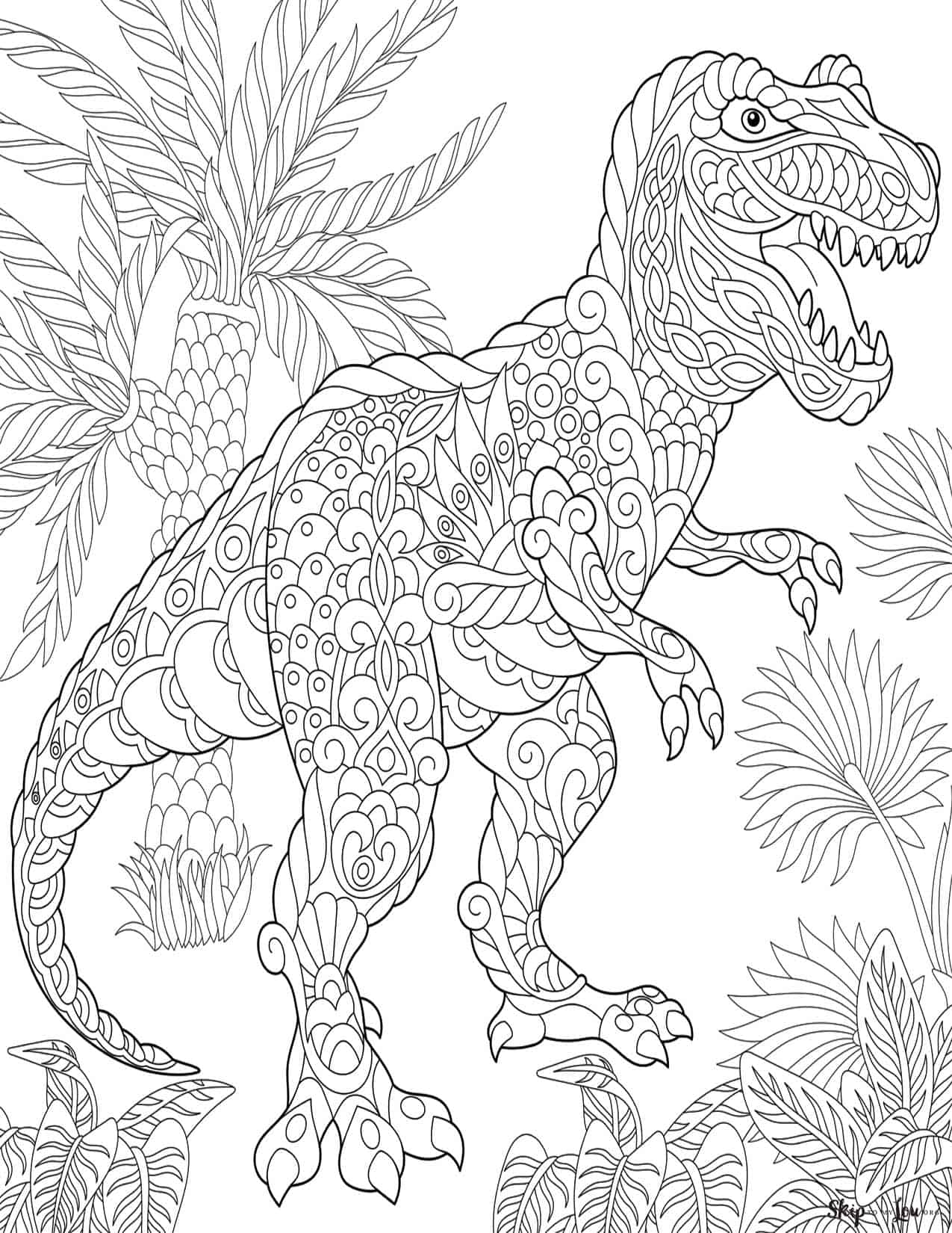 printable dinosaur coloring pictures