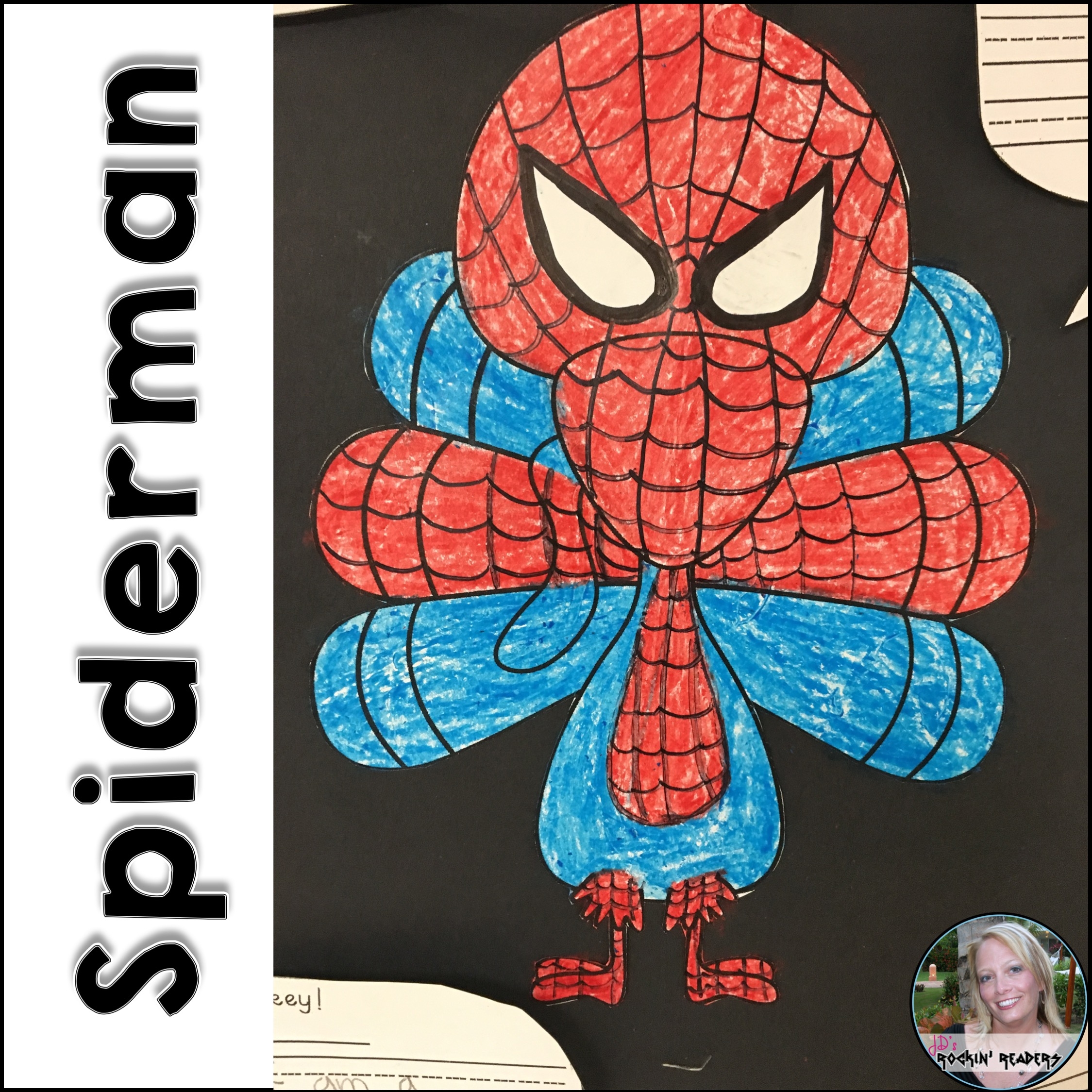 disguise template printable spiderman turkey disguise