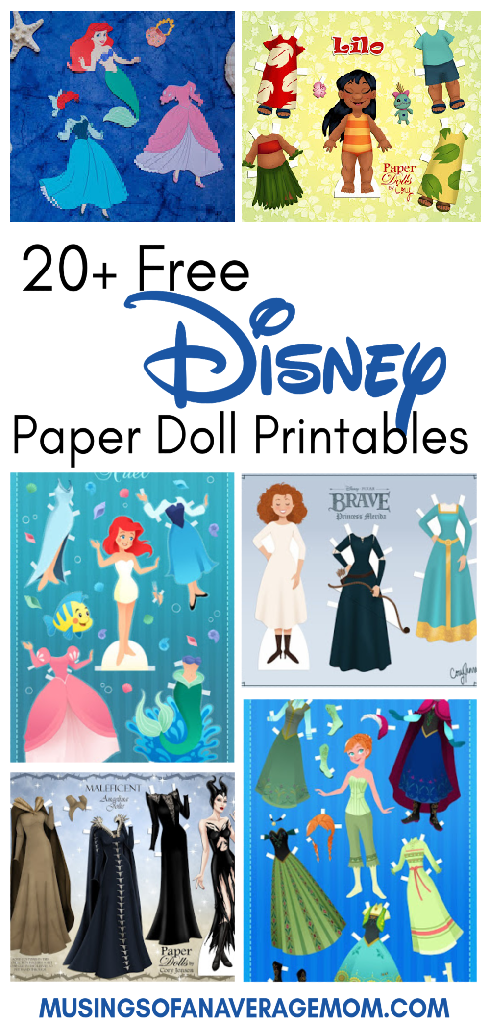 printable disney princess paper dolls