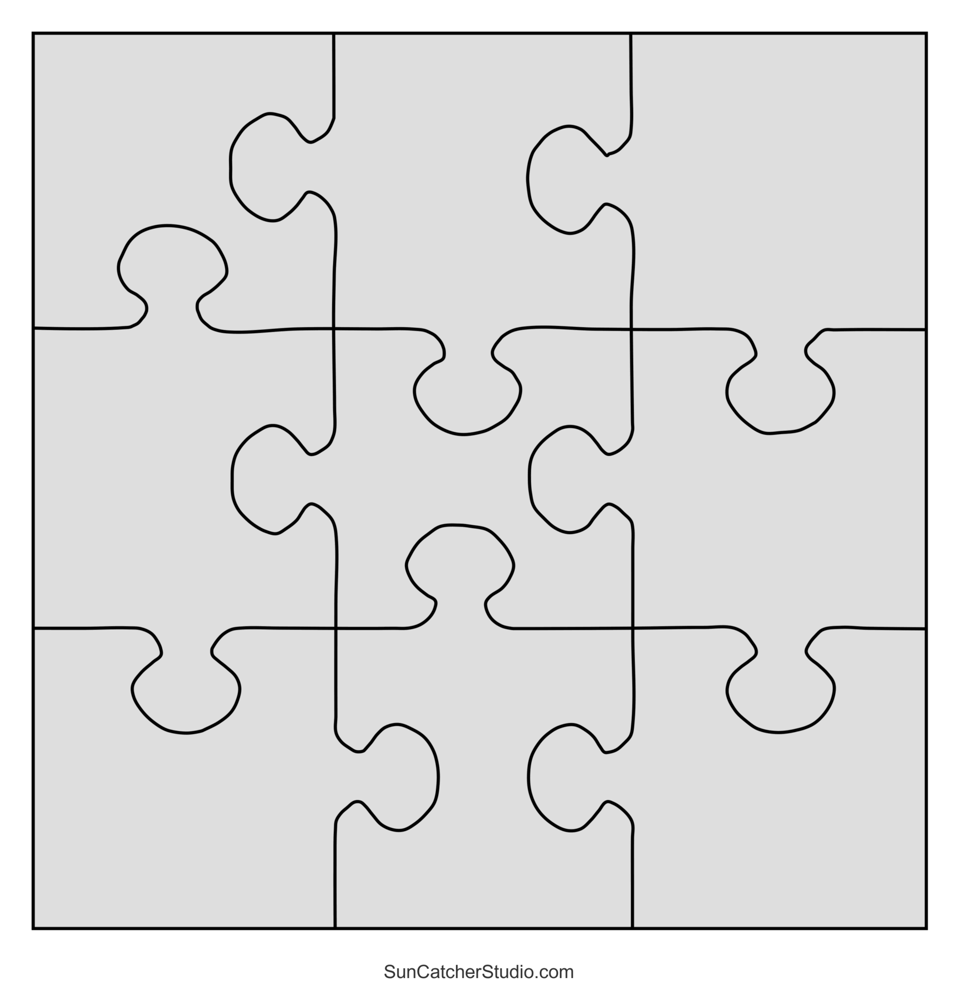 DIY JigSaw Puzzles Free Patterns Stencils Templates Free Printables Monograms Design Tools Patterns DIY Projects