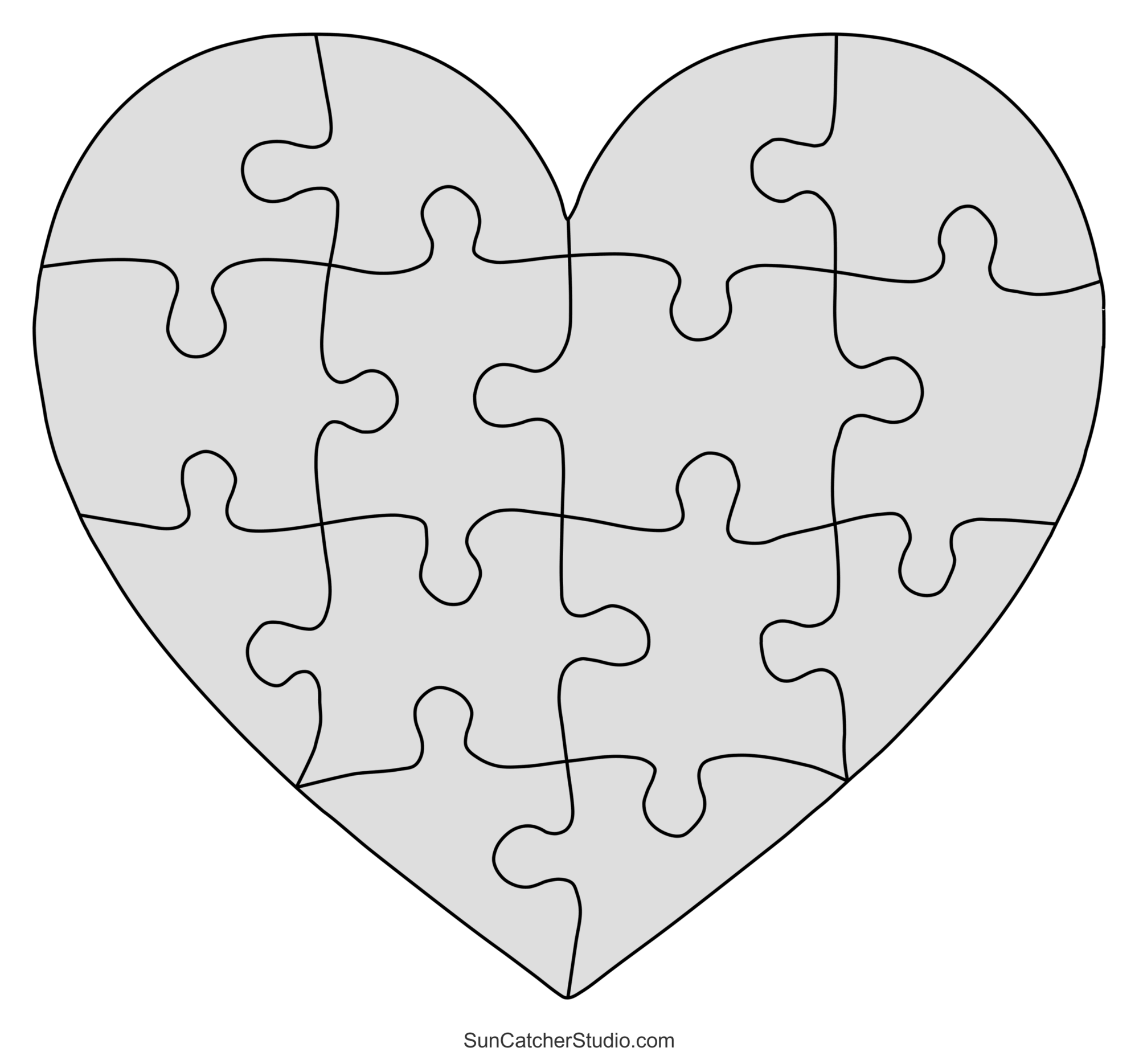 puzzle pieces printable template