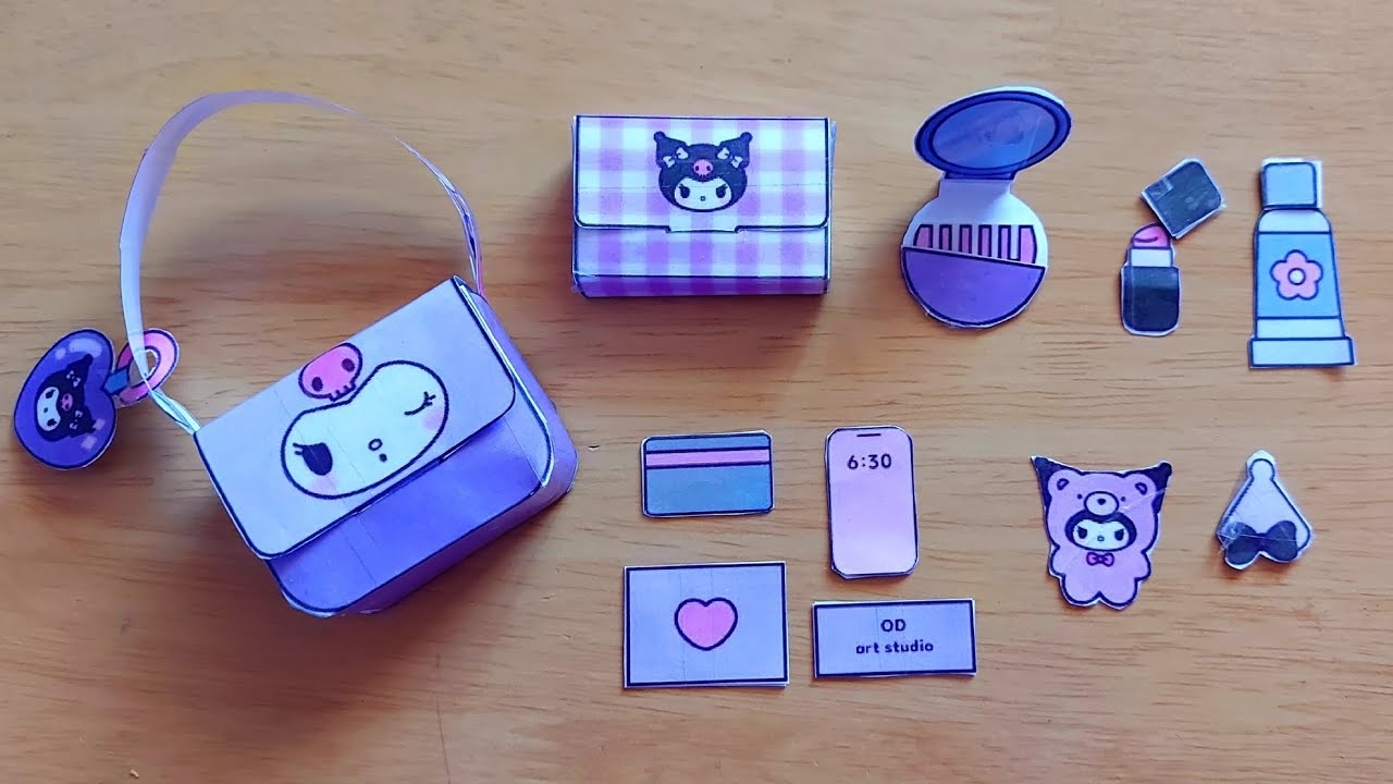DIY Kuromi Sling Bag Mini Paper Bags Purse Printable Paper Toys Sanrio Hello Kitty YouTube DIY Kuromi Sling Bag Mini Paper Bags Purse Printable Paper Toys Sanrio Hello Kitty YouTube