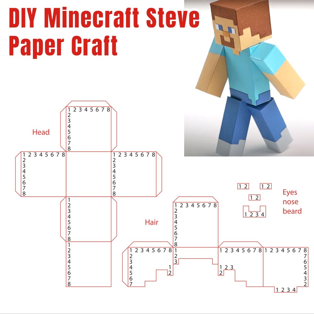 minecraft paper craft printable