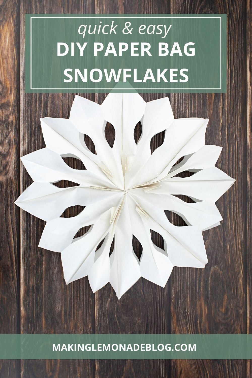 printable paper bag snowflake template printable paper bag snowflake template