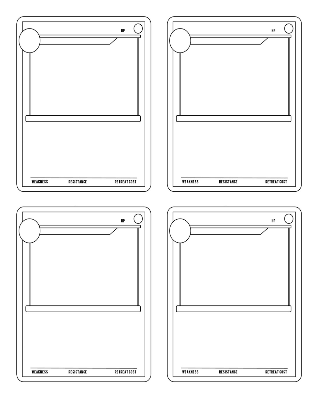 DIY Pokemon Card Templates Free Printable 