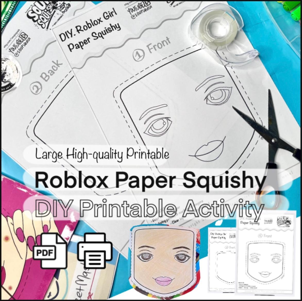 printable paper squishy template