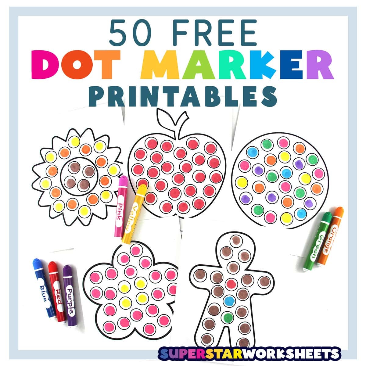 do a dot worksheets free printables