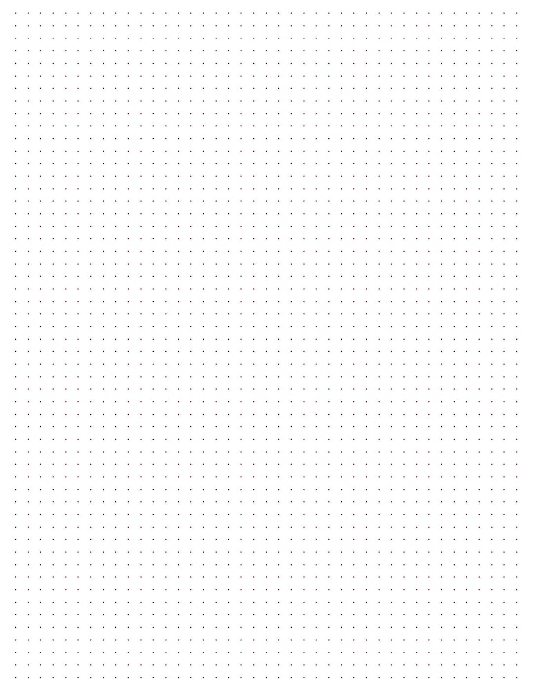 Dotted Grid Paper 10 Printable Pages digital Download Etsy