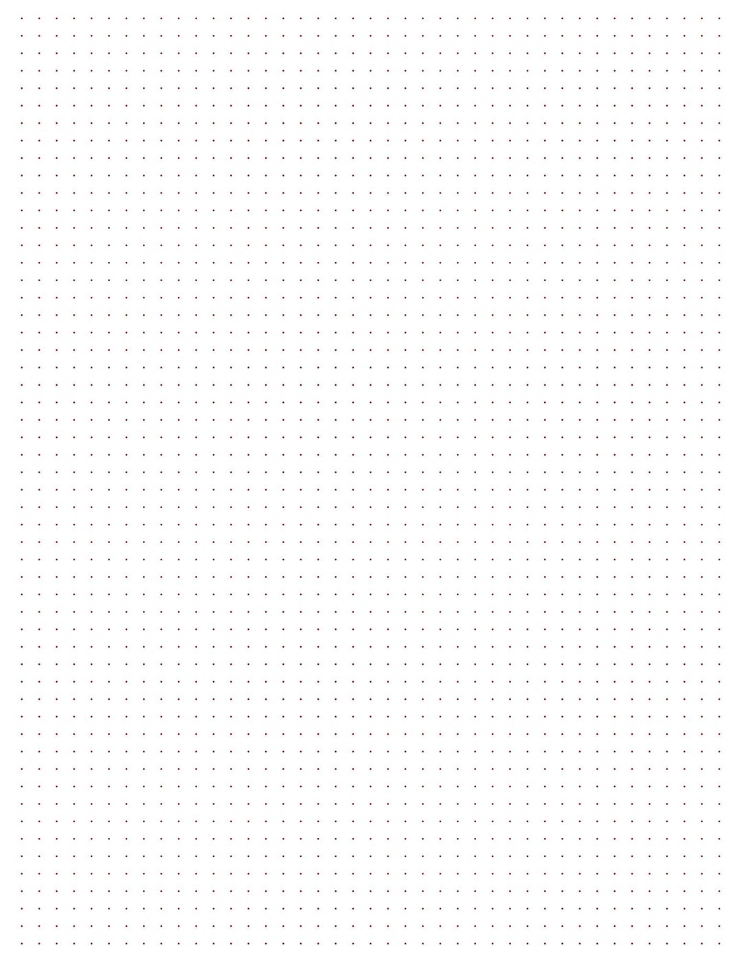Dotted Grid Paper 10 Printable Pages digital Download Etsy