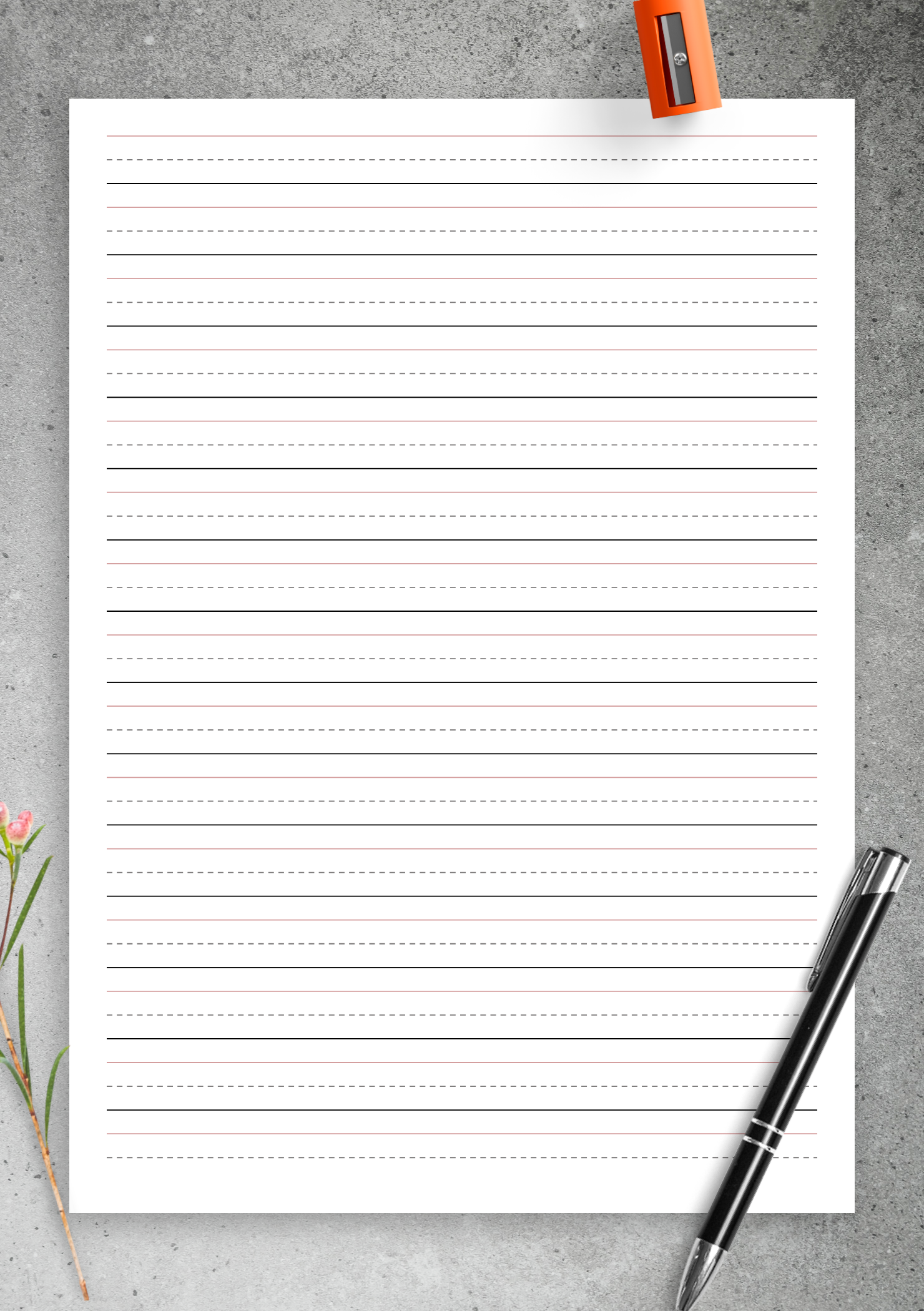 penmanship paper printable