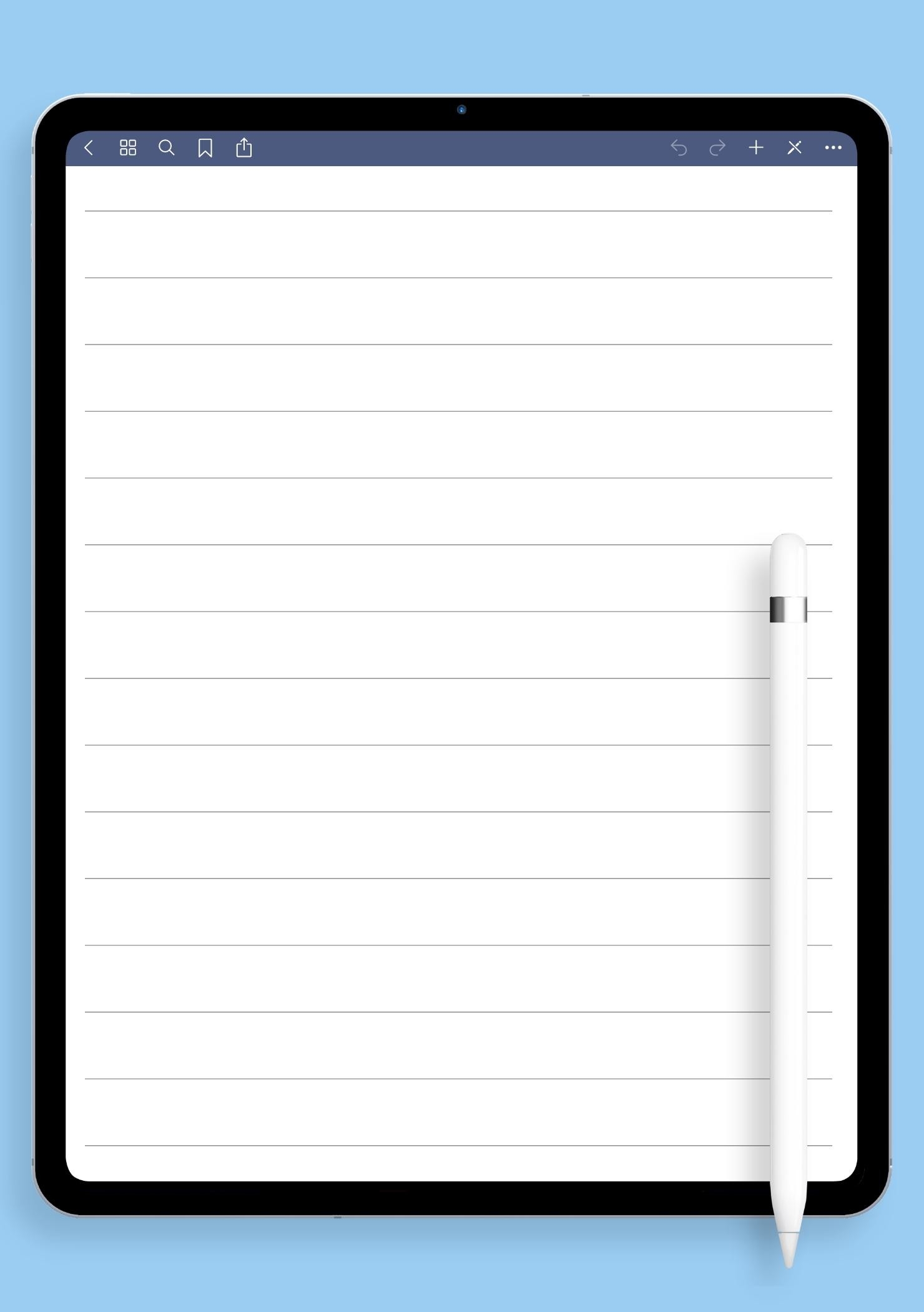Download Printable Lined Paper Template College Ruled 7 1mm PDF