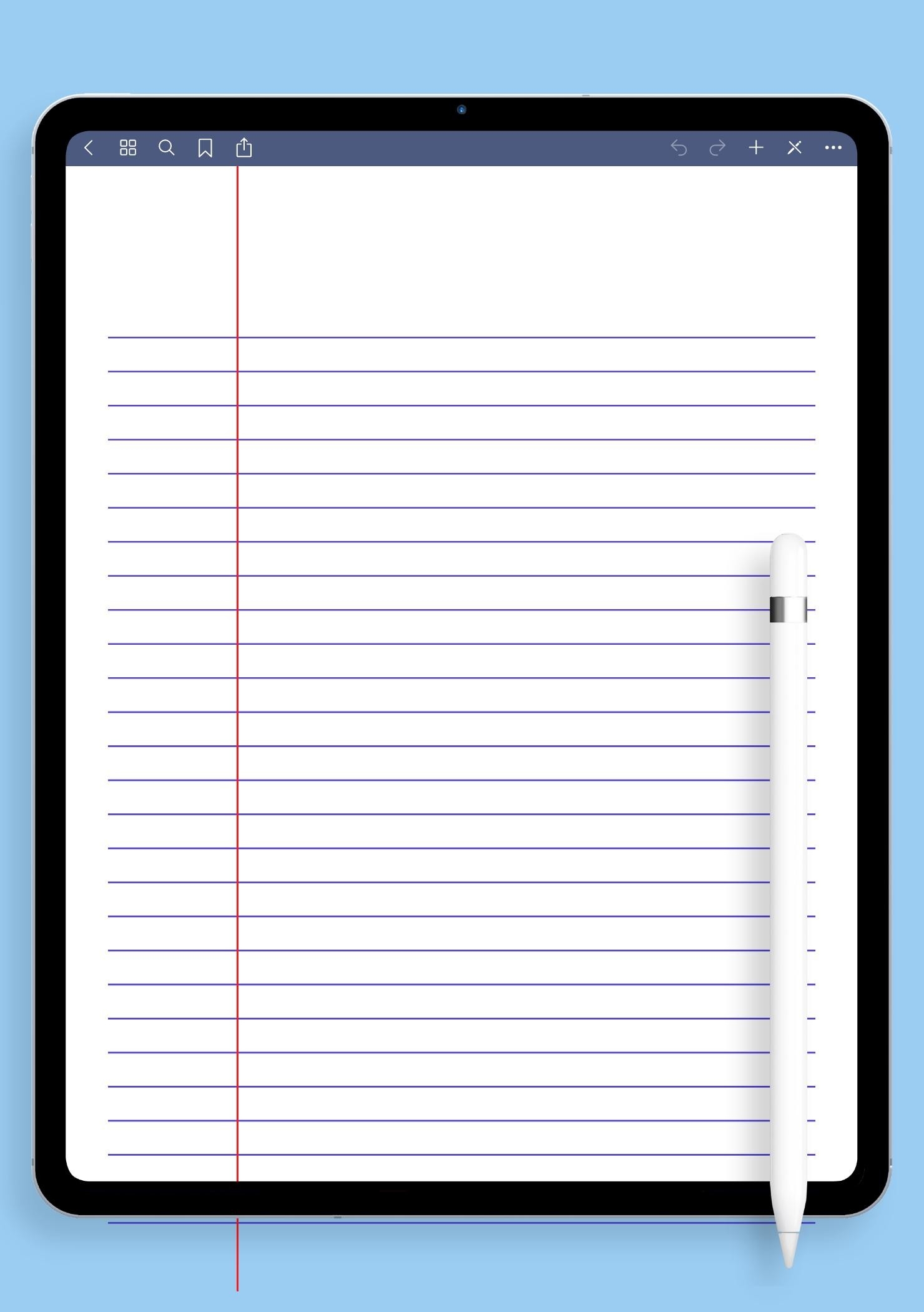 Download Printable Lined Paper Template Narrow Ruled 6 35mm Blue PDF