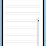Download Printable Lined Paper Template Wide Ruled 8 7mm PDF