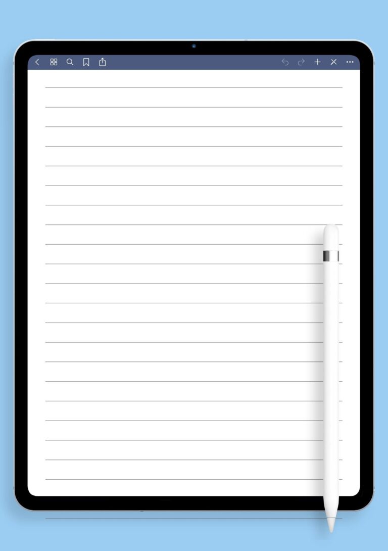 Download Printable Lined Paper Template Wide Ruled 8 7mm PDF