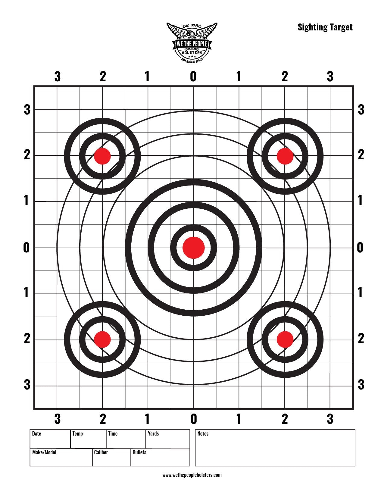 paper targets printable