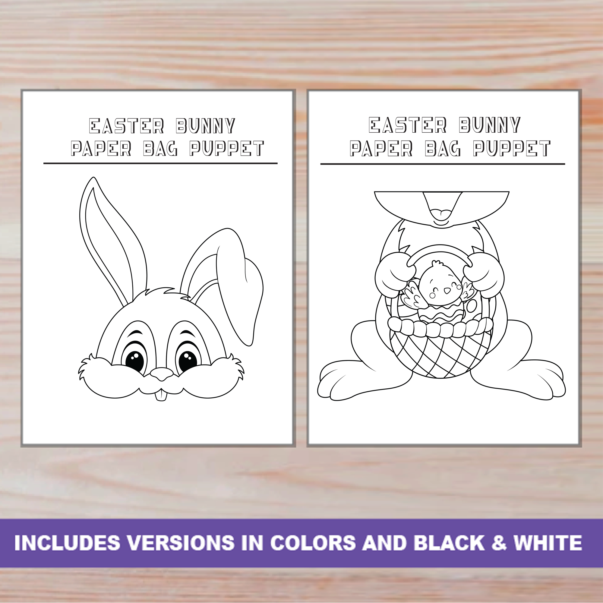 paper bag puppets printable