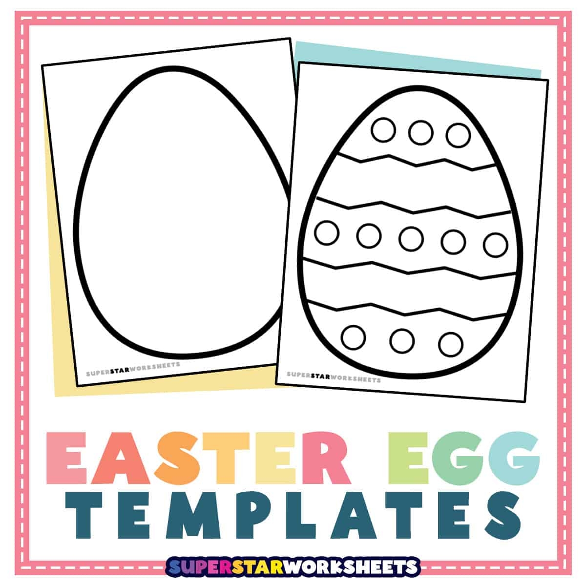 easter egg template free printable