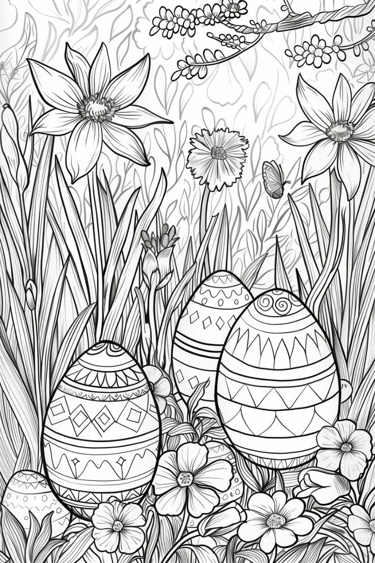 coloring pages printable easter