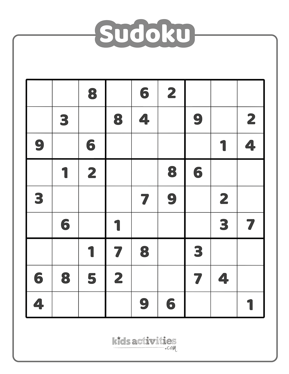 printable hard sudoku puzzles