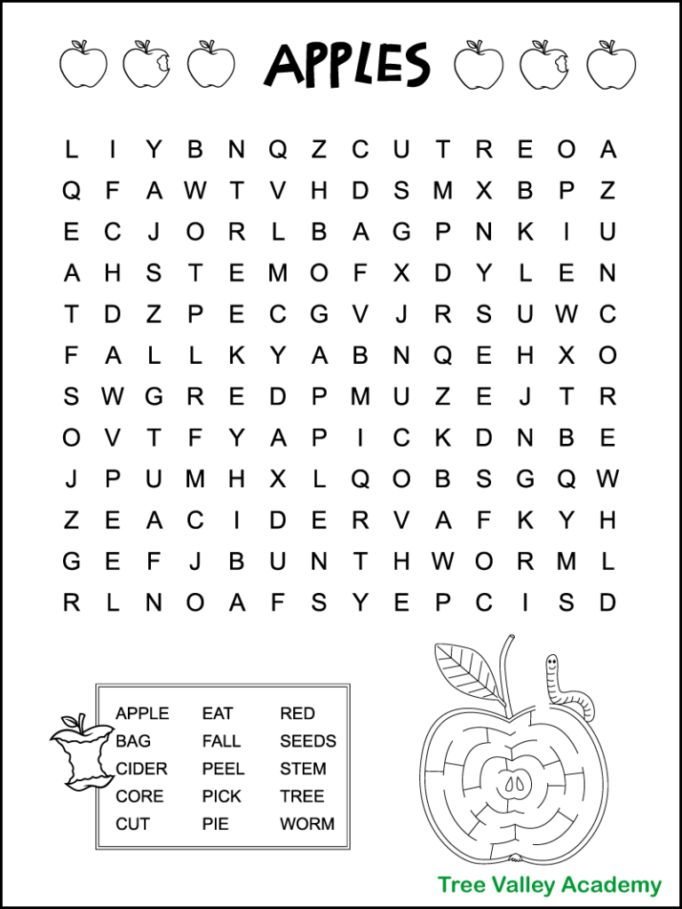 word search puzzle printable pdf