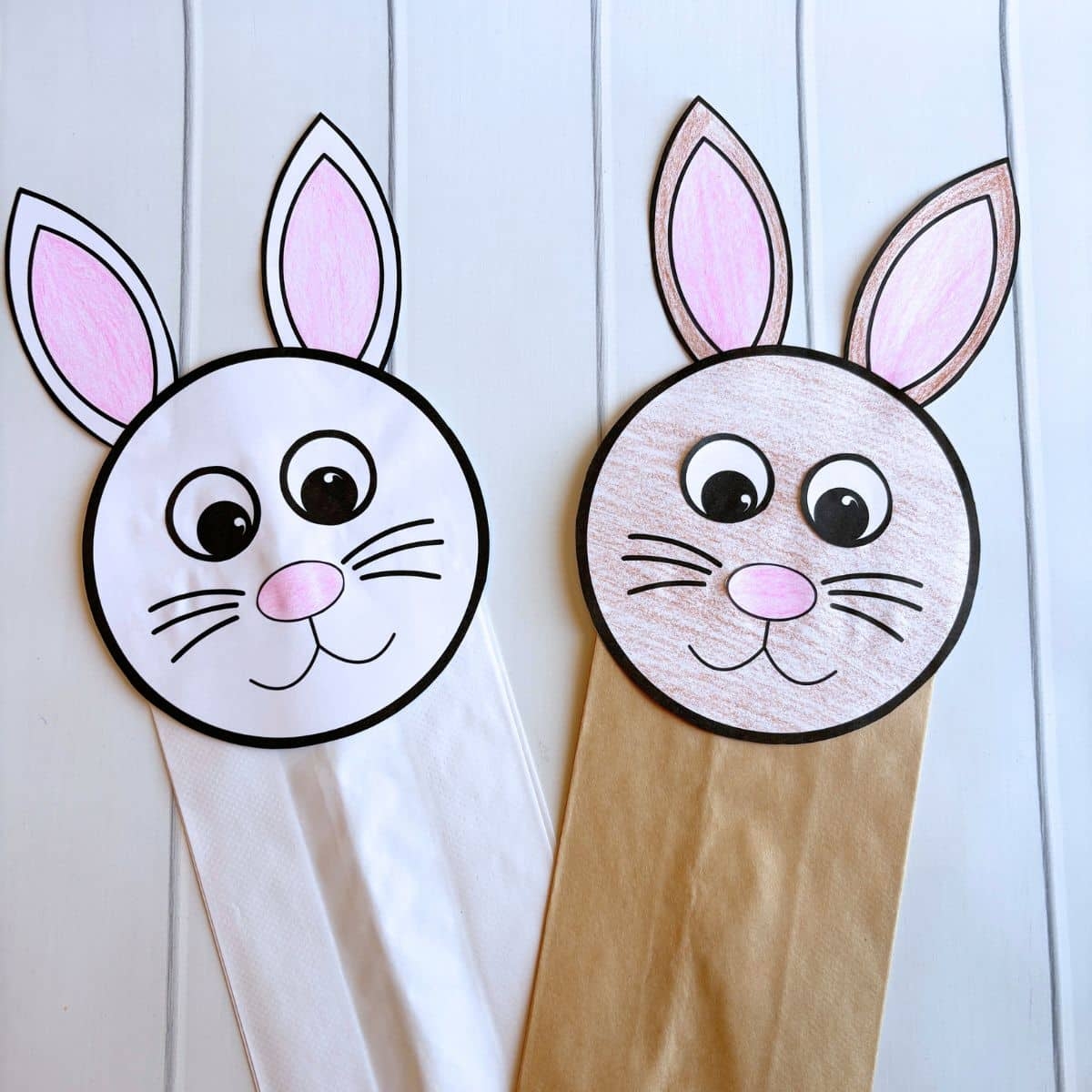 Easy Bunny Paper Bag Puppet Craft Free Printable Simply Full Of Delight Easy Bunny Paper Bag Puppet Craft Free Printable Simply Full Of Delight