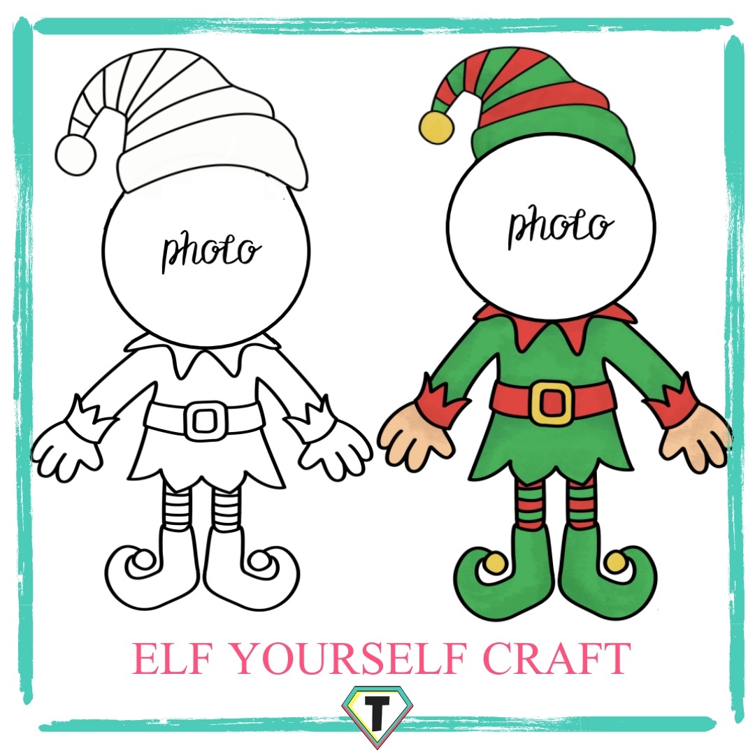 free printable elf template for photo