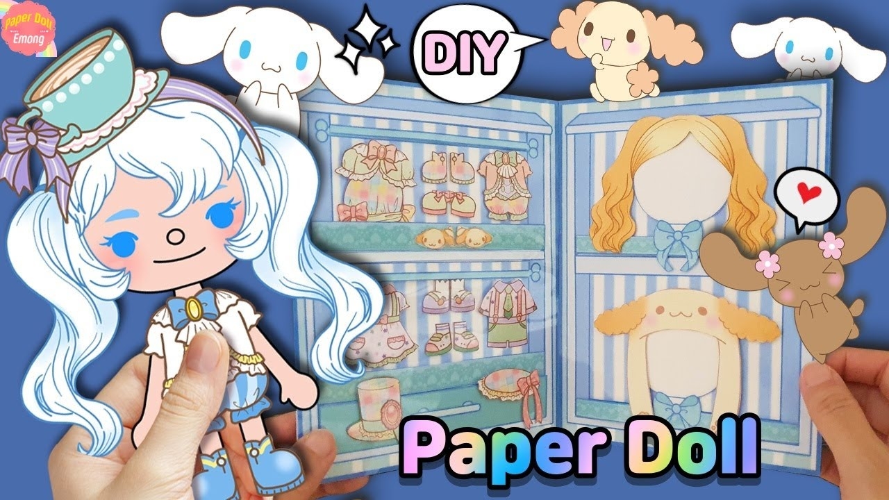 cinnamoroll paper doll printable