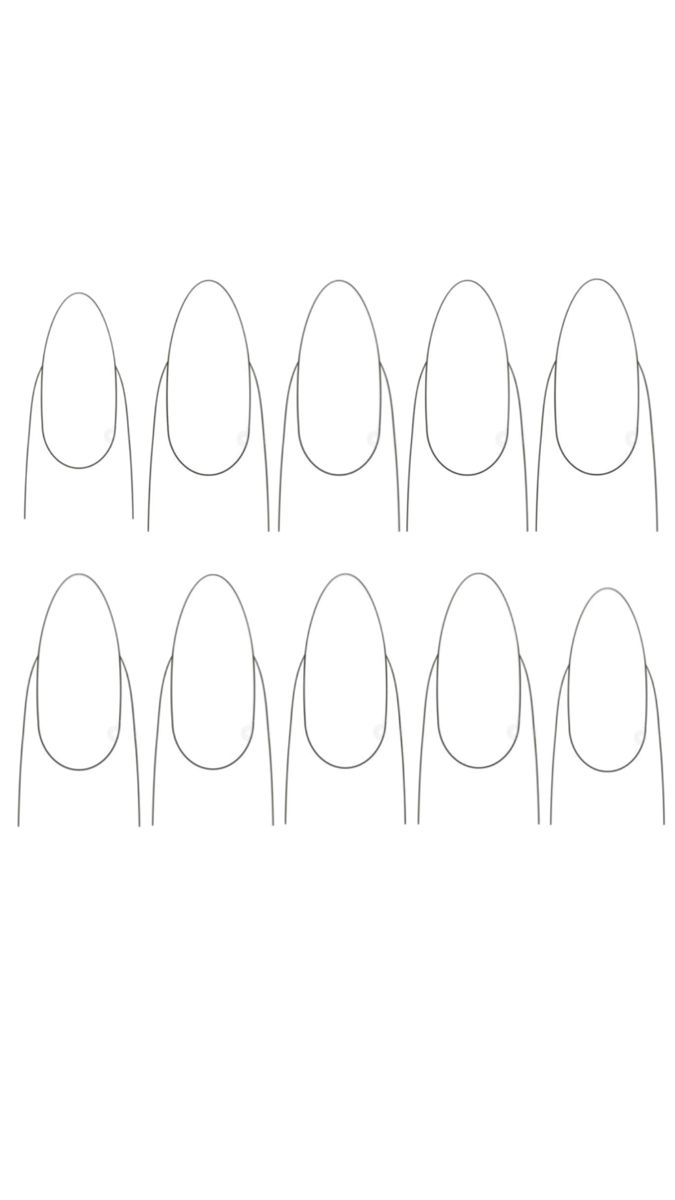 Empty Almond In 2025 Nail Stencils Templates Diy Nails Easy Cute Simple Nails