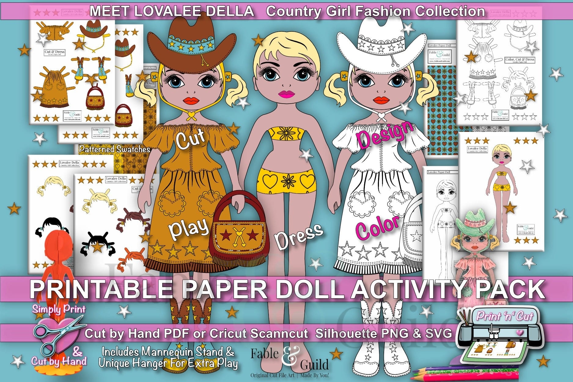 Enchanting Cut Out Printable Paper Dolls PDF Fable Guild