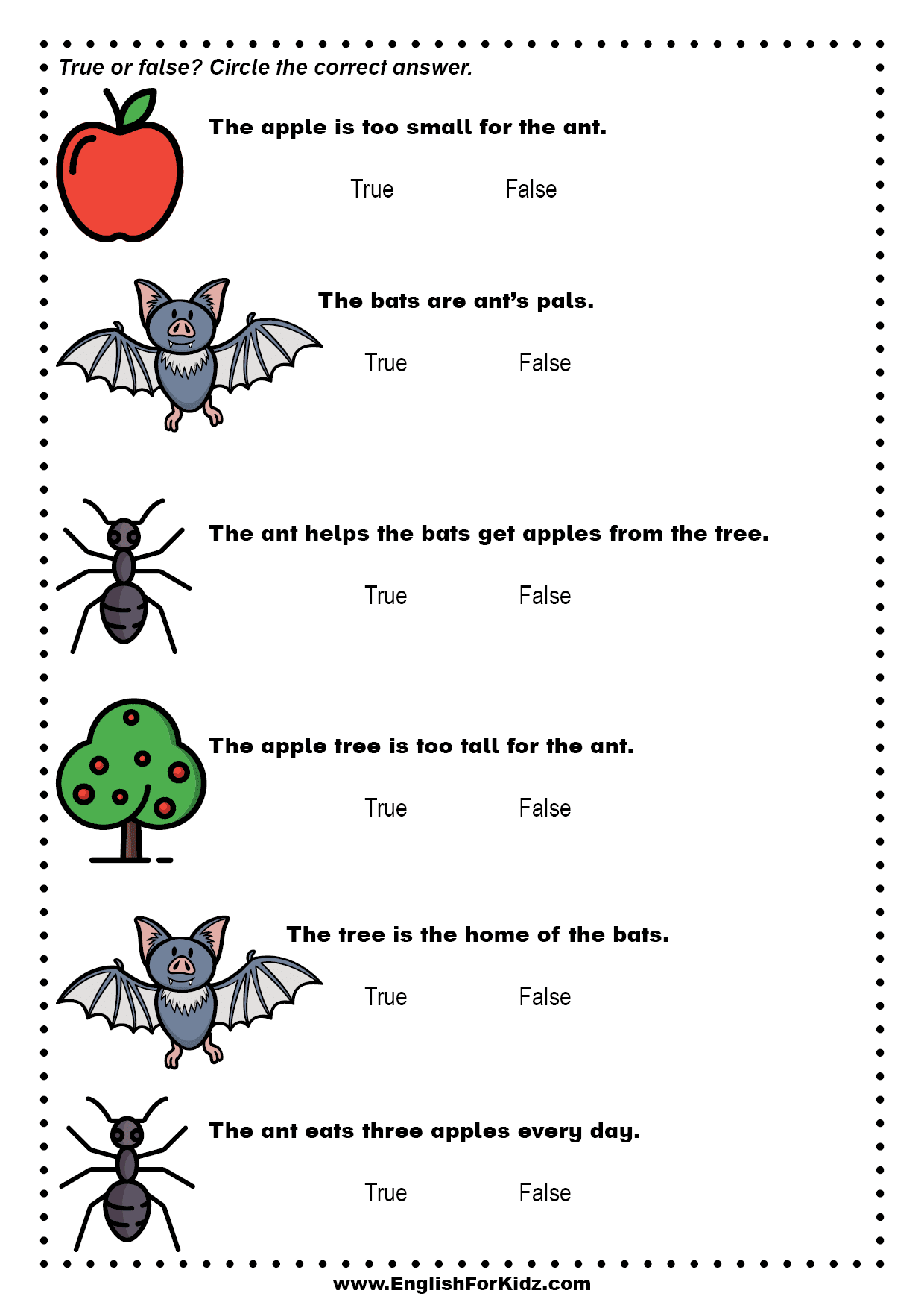 printable kindergarten worksheets reading