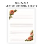 ENGLISH Printable Letter Writing Sheets Throw All Your Anxiety On Him Because He Cares For You 1 Peter 5 7 Ministry Personal Letters Etsy
