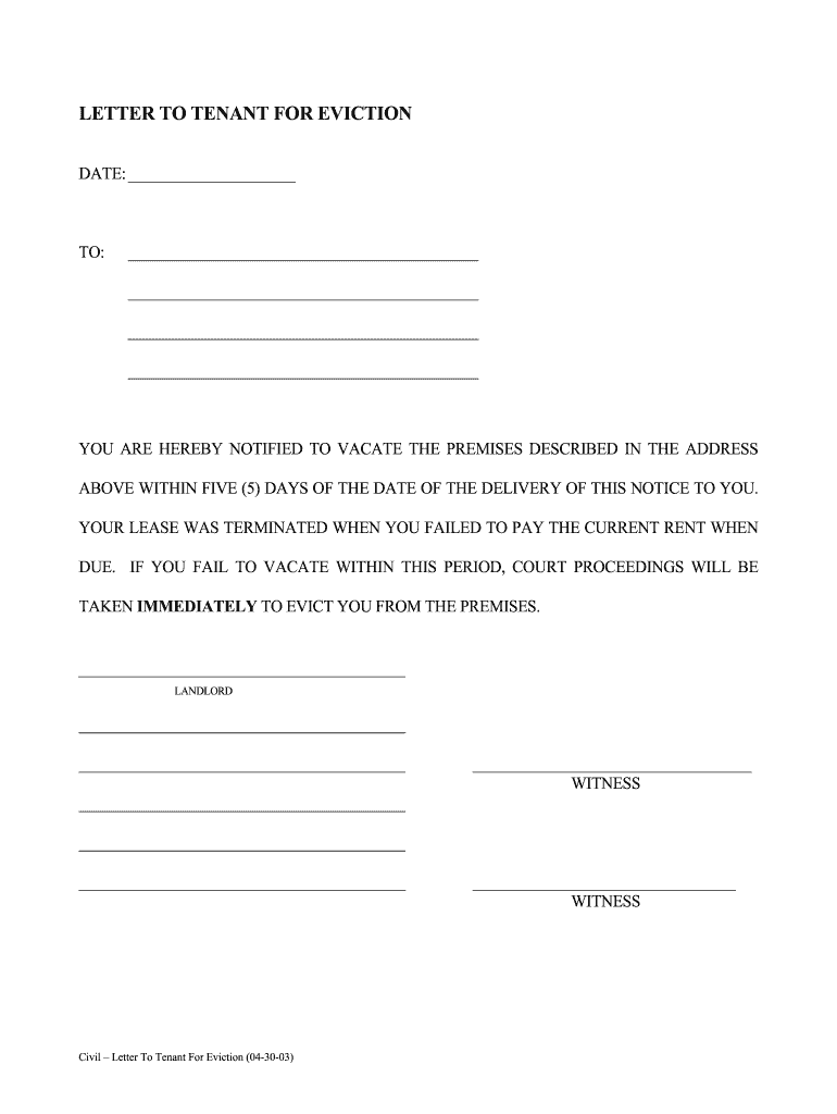 printable eviction notice template