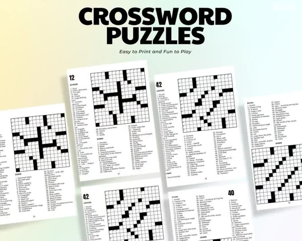 Expert Level Crossword Reliable Puzzels