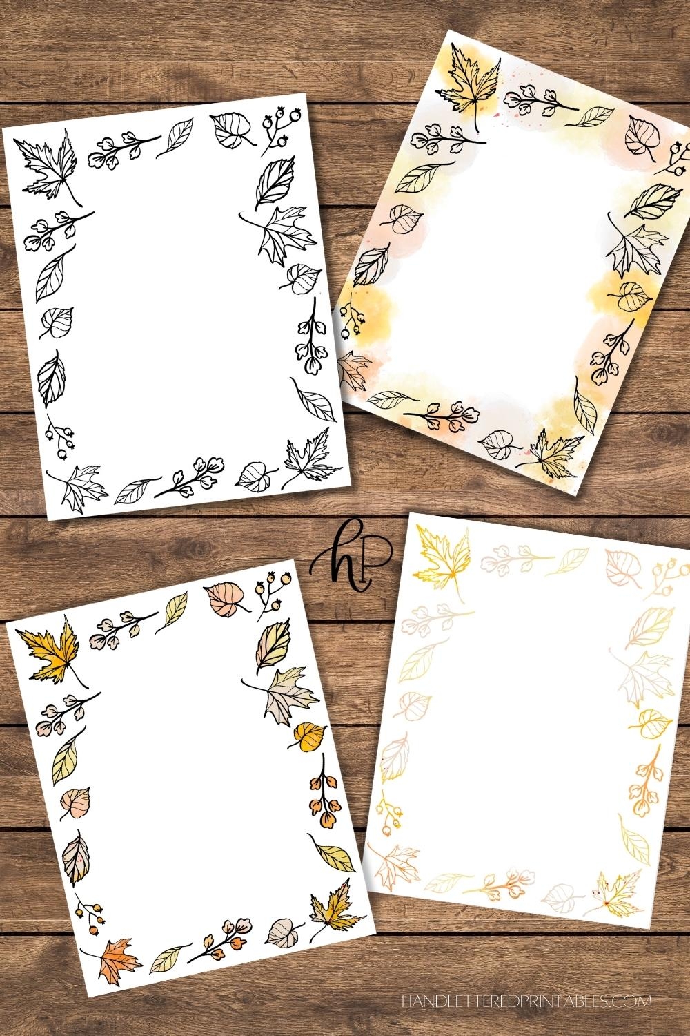 paper with borders free printable