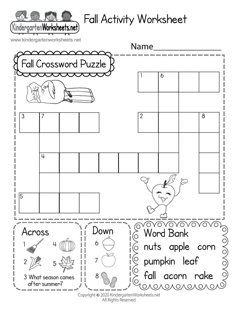 printable fall crossword puzzles printable fall crossword puzzles