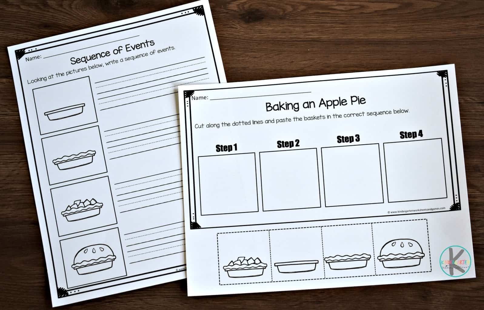Fall Sequencing Worksheets
