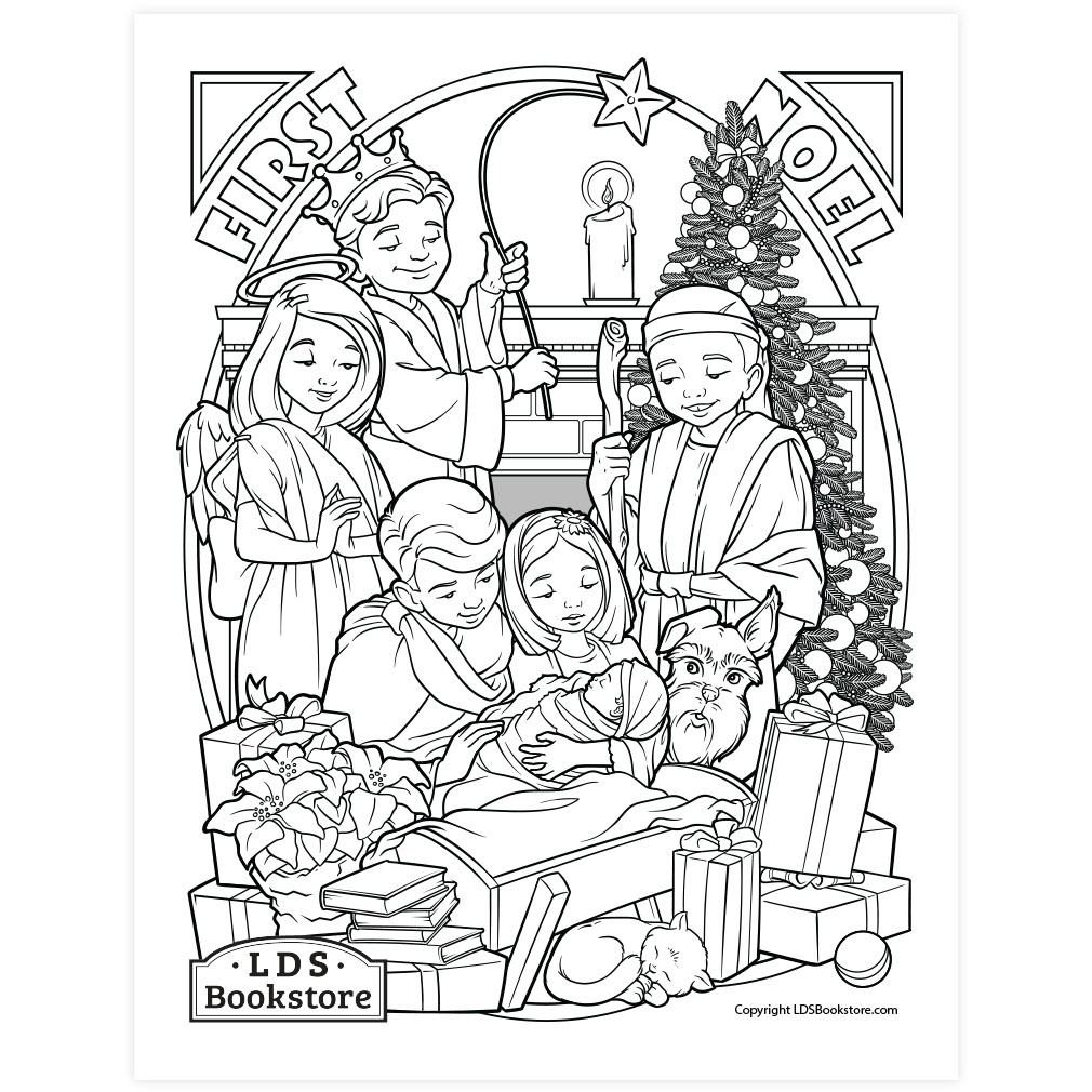 christmas printable color pages