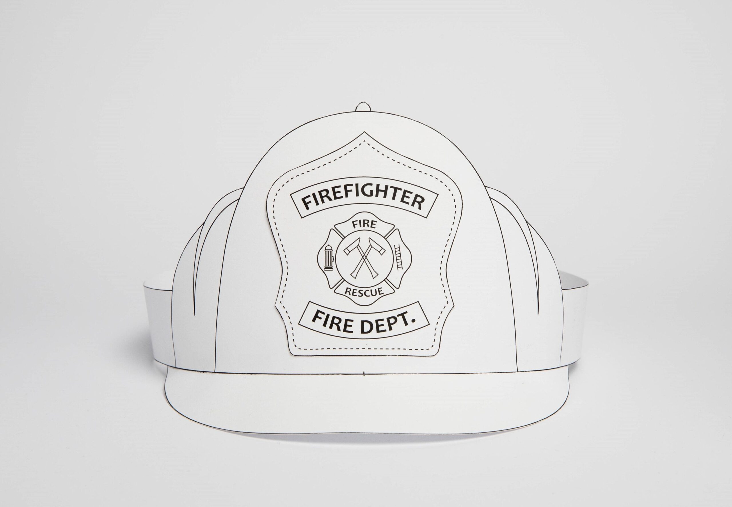 Fireman Hat Printable Shop On Pinterest