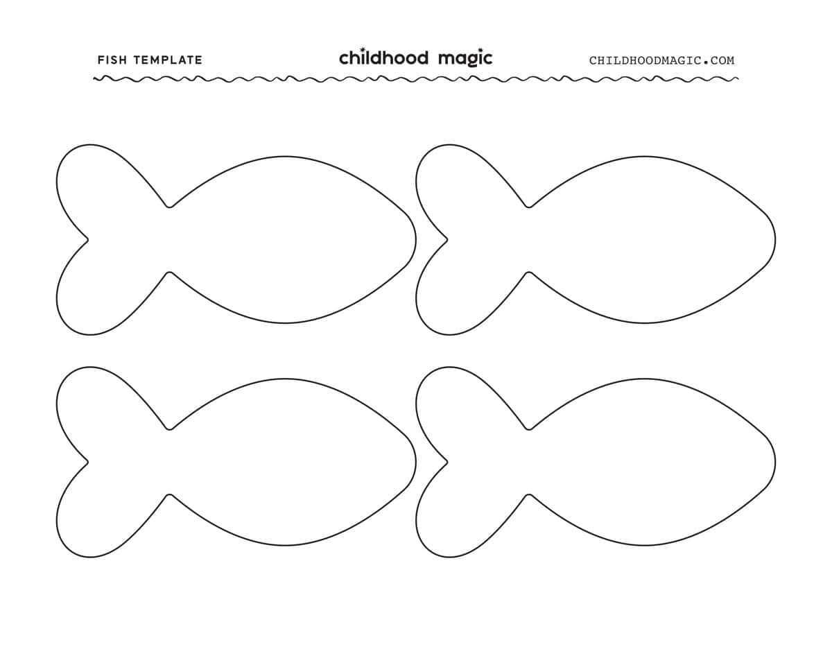 free fish printable template