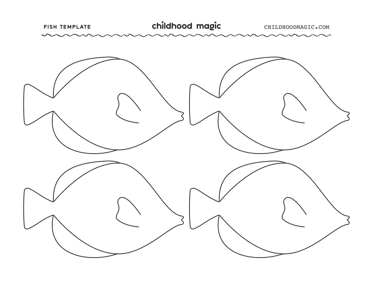 Fish Template Free Printable Childhood Magic