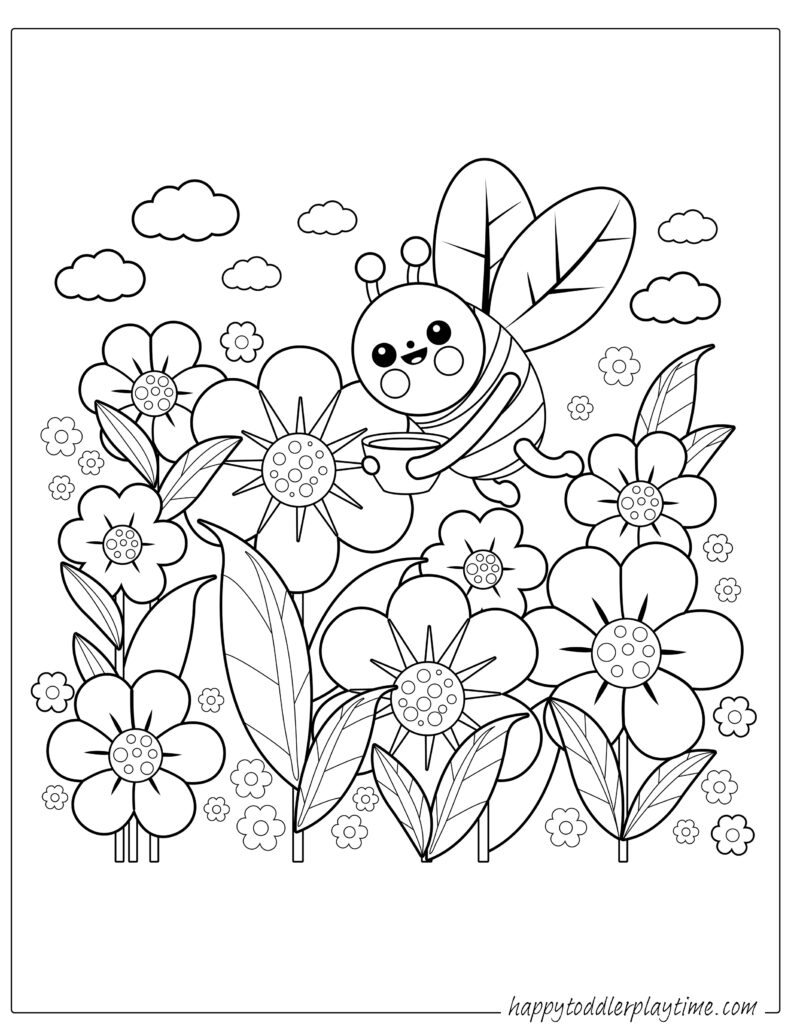 free printable flower coloring sheets
