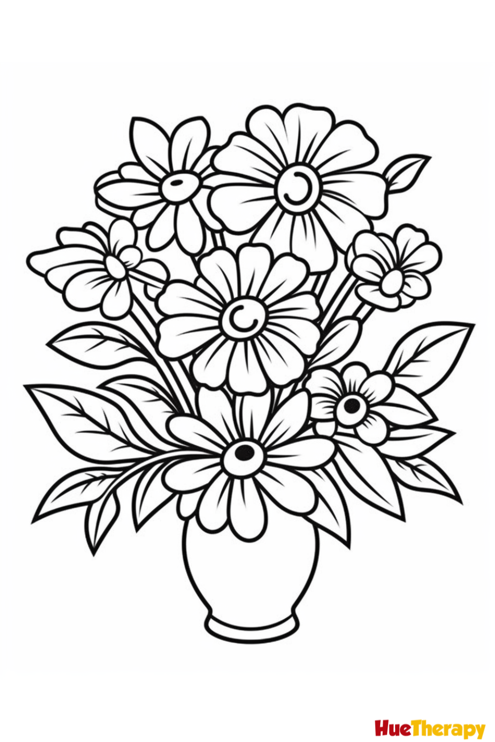 coloring pages flowers printable