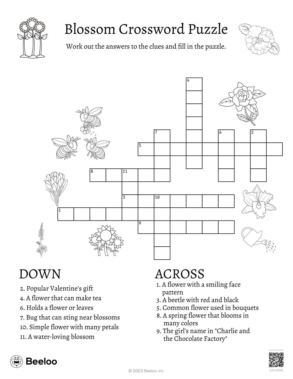 crossword puzzle for kids printable crossword puzzle for kids printable