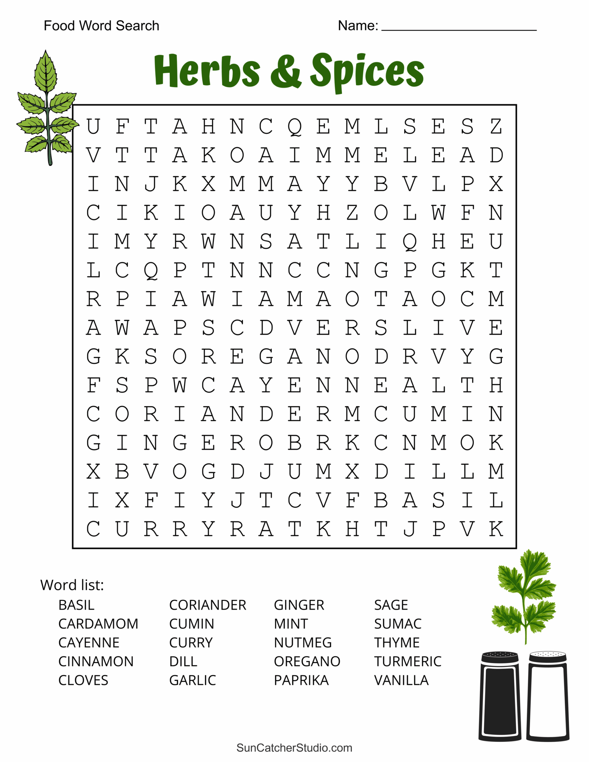 Food Word Search Free Printable Puzzles Free Printables Monograms Design Tools Patterns DIY Projects