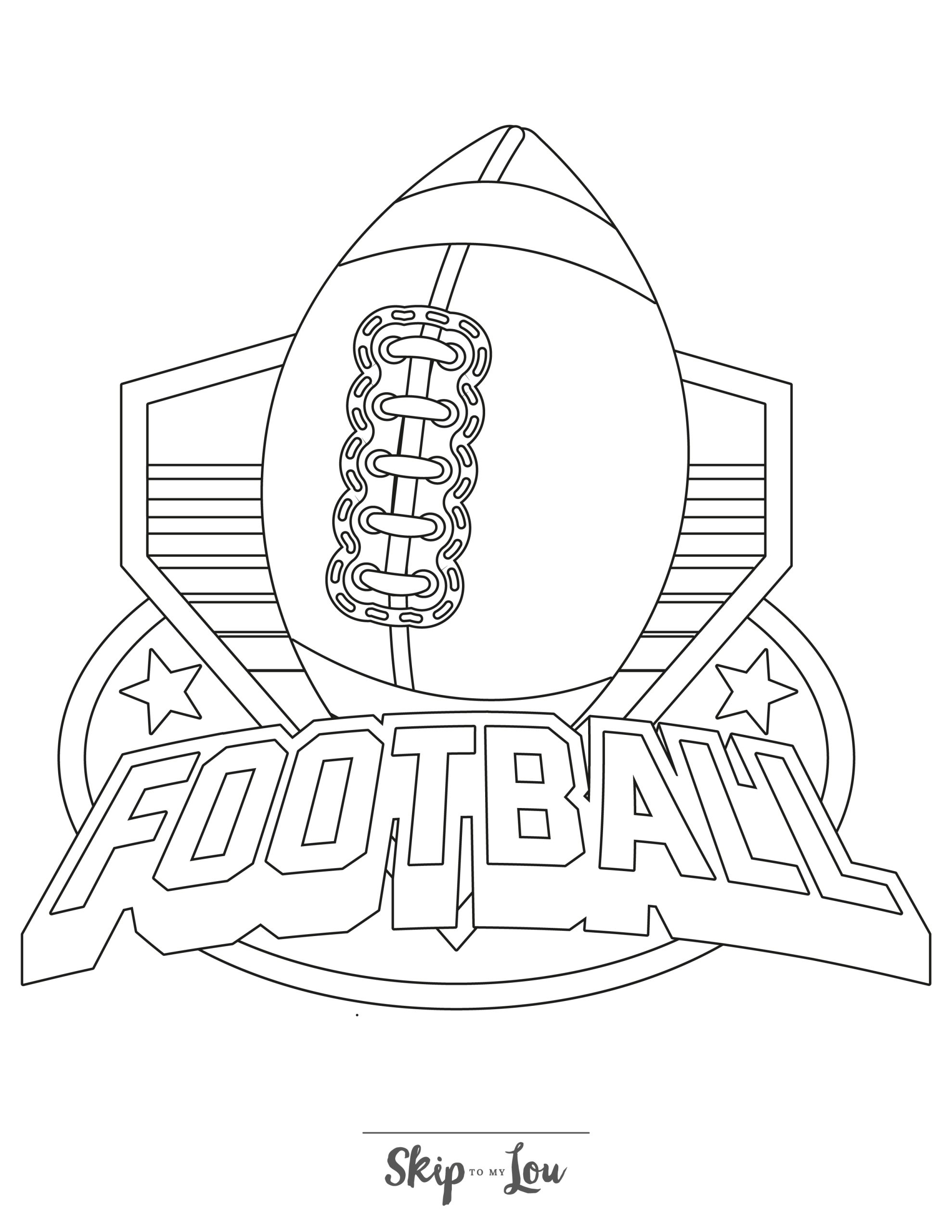 football coloring pages printable