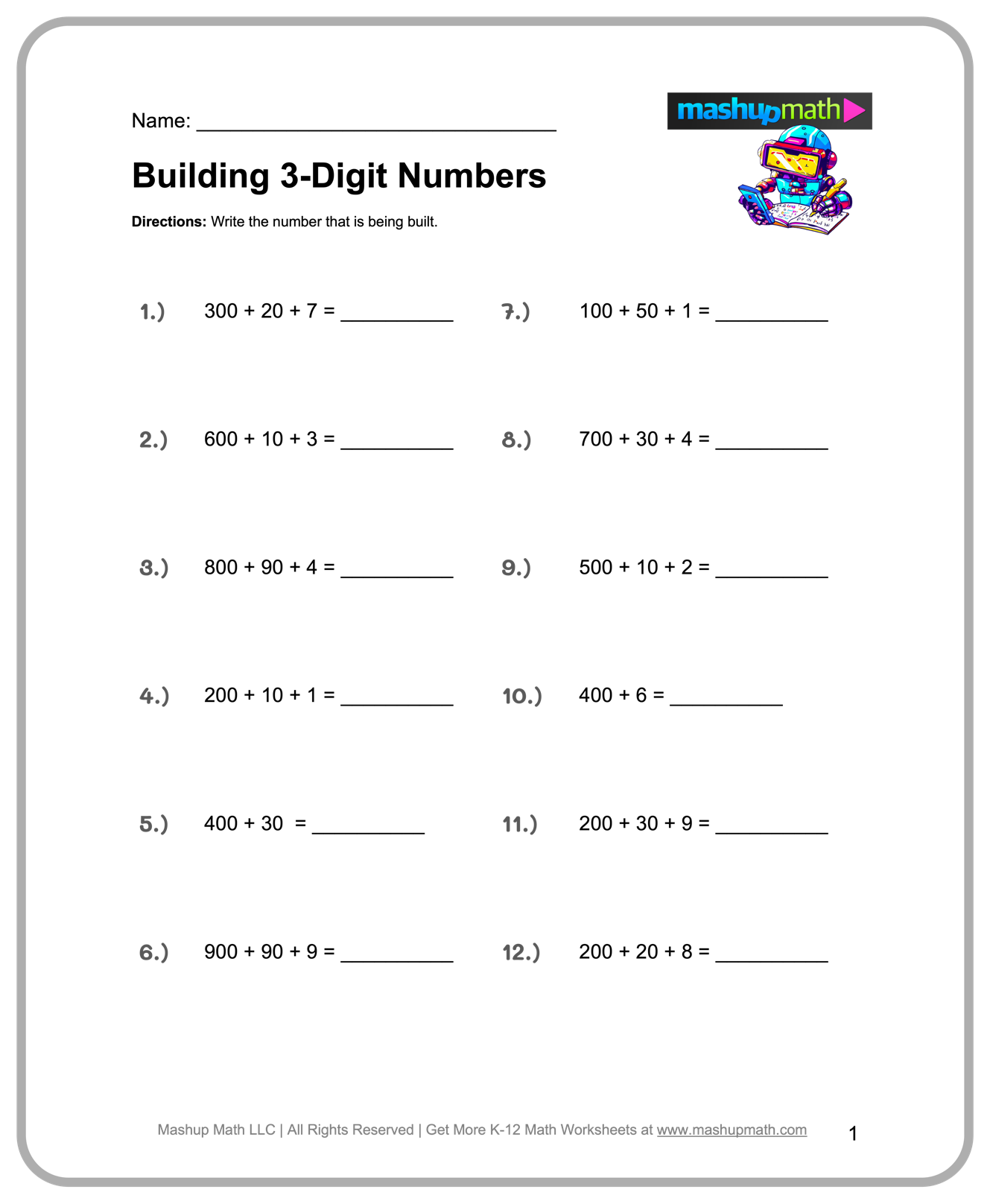 printable worksheets for 3rd grade
